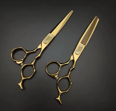 Gold-Scissors-Hair-Stylist-Professional-Barber-Scissors